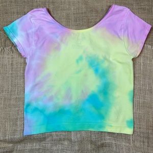 Free People Intimately Top Tie Dye Crop Shirt